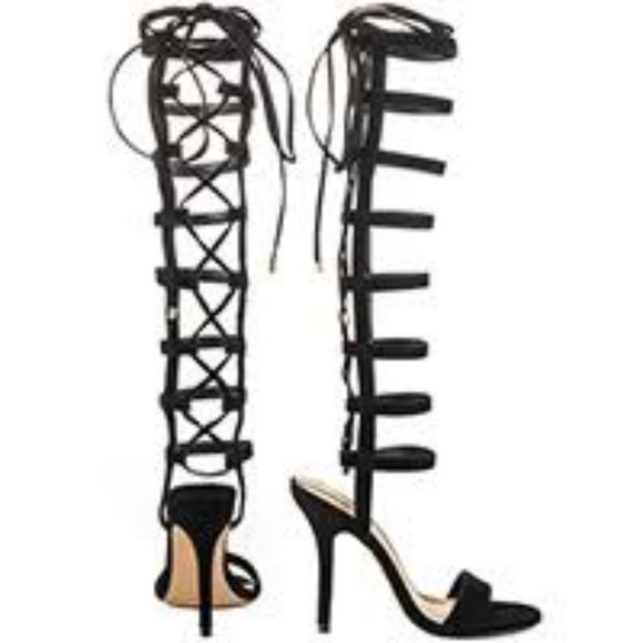 Brand new suede gladiator heels - Picture 2 of 4